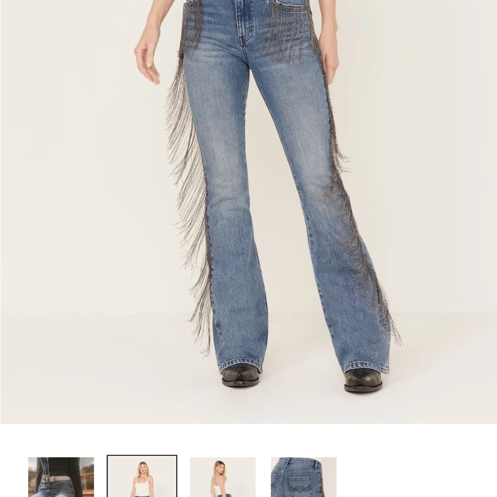 Idyllwind CARLYLE PLACE HIGH RISIN' FRINGE BOOTCUT JEANS